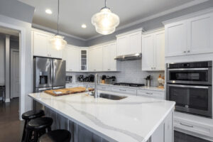 grey marble Countertop & tiles installation project by Custom Royal Countertops & Tile in Idaho and Wyoming