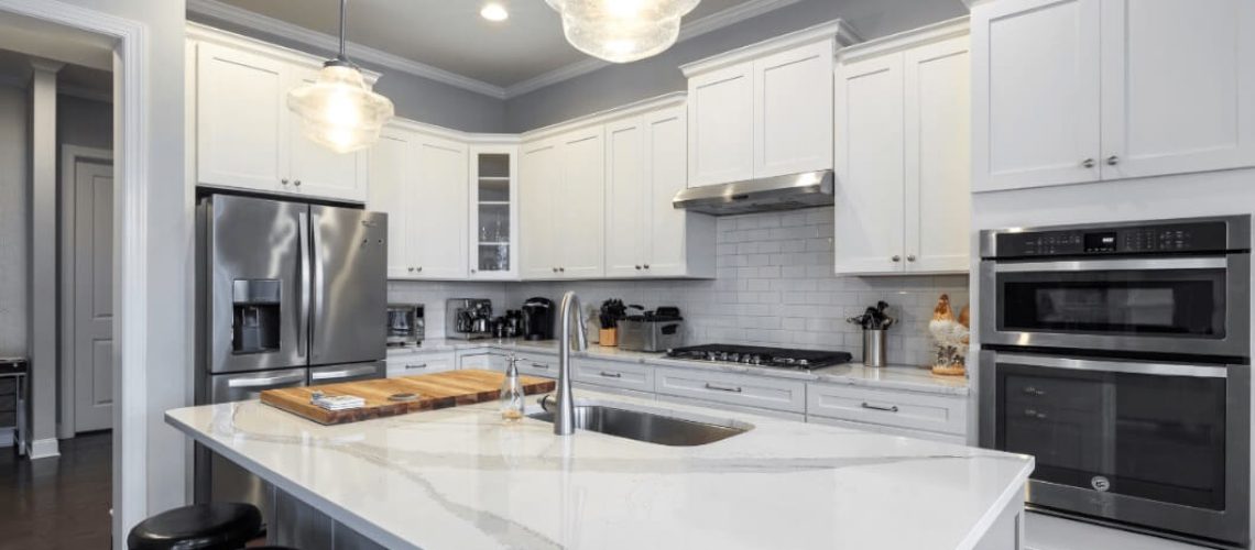 grey marble Countertop & tiles installation project by Custom Royal Countertops & Tile in Idaho and Wyoming